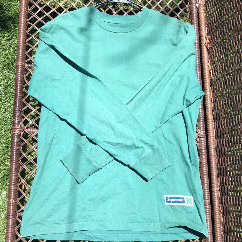 Green Supreme long sleeve shirt